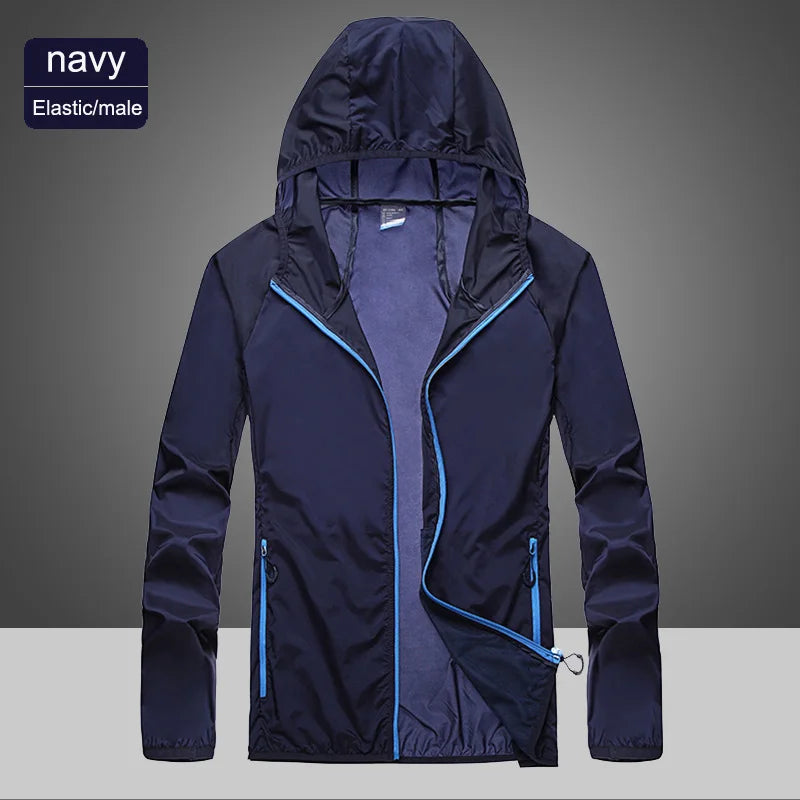 2023 Pocket Quick-Drying Sun Protection Clothing Ultrathin Sunscreen Jacket Windbreaker Cycling Running Camping Breathable Shirt