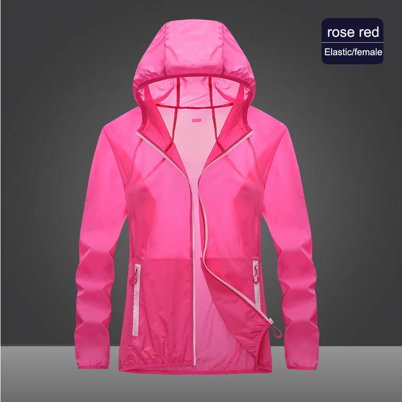2023 Pocket Quick-Drying Sun Protection Clothing Ultrathin Sunscreen Jacket Windbreaker Cycling Running Camping Breathable Shirt
