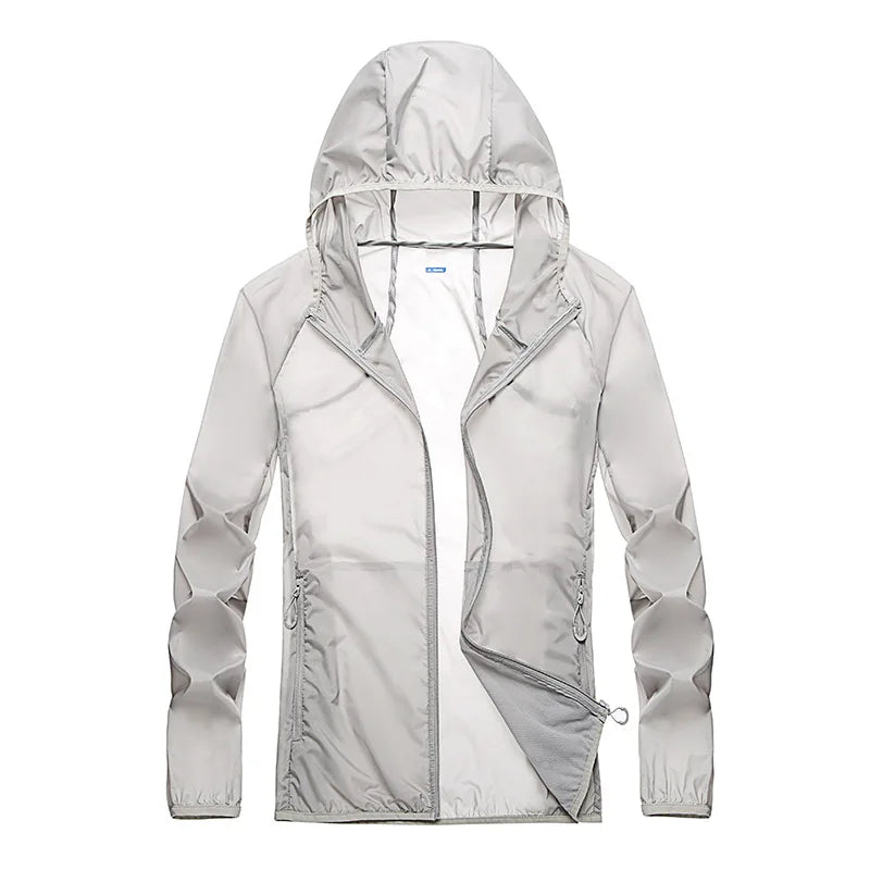 2023 Pocket Quick-Drying Sun Protection Clothing Ultrathin Sunscreen Jacket Windbreaker Cycling Running Camping Breathable Shirt