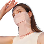 Ice Silk Full Face Sun Protection Mask Breathable Running Sports Mask Soft Anti Ultraviolet Face Scarf for Outdoor Golf Supplies