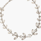 Stonefans Exquisite Leaves Branch Necklace Rhinestone Crystal Choker 2024 Fashion Neck Collar Statement Accessories Gifts