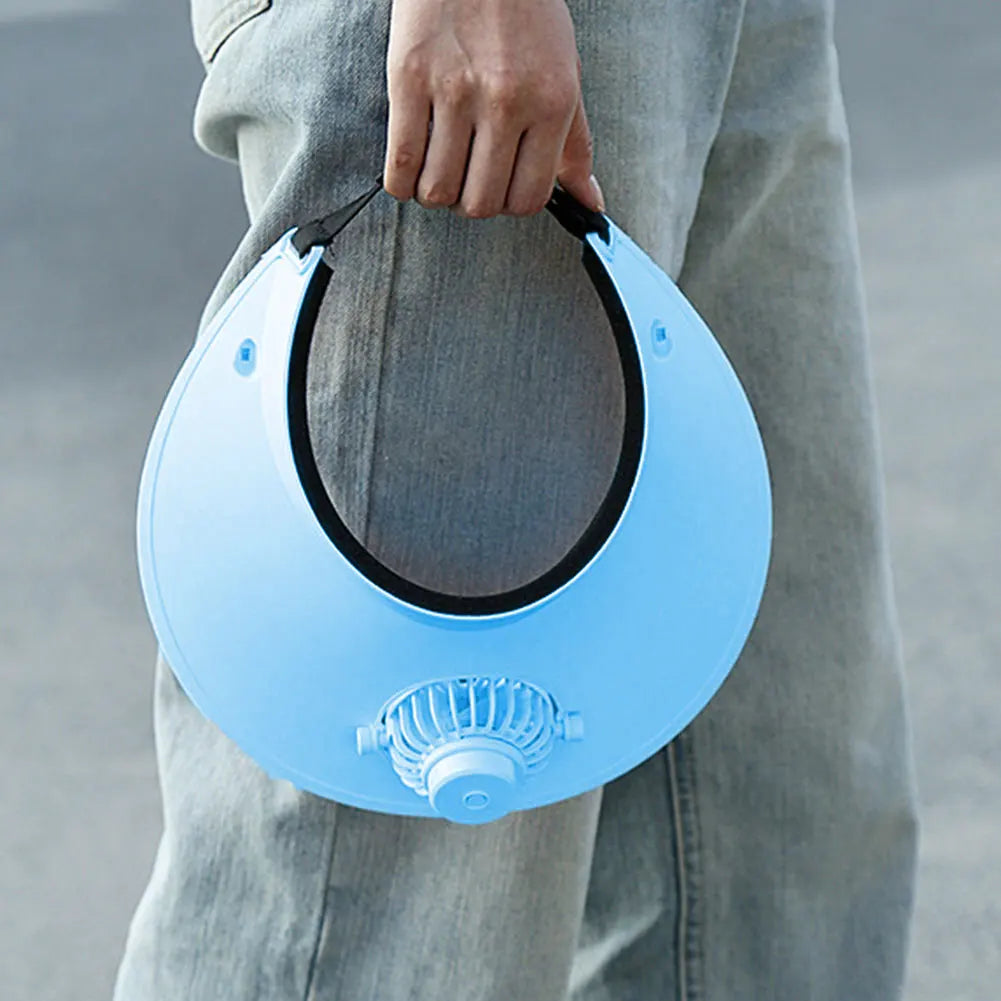 Sun Visor Hat with Fan Three Temp Settings Summer Sun Hats Breathable Cooling Fan Hat for Sun Protection and Outdoor